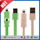 Samsung / Iphone Cell Phone USB Cable , 2 In1 Micro Sync Data Charging Cable